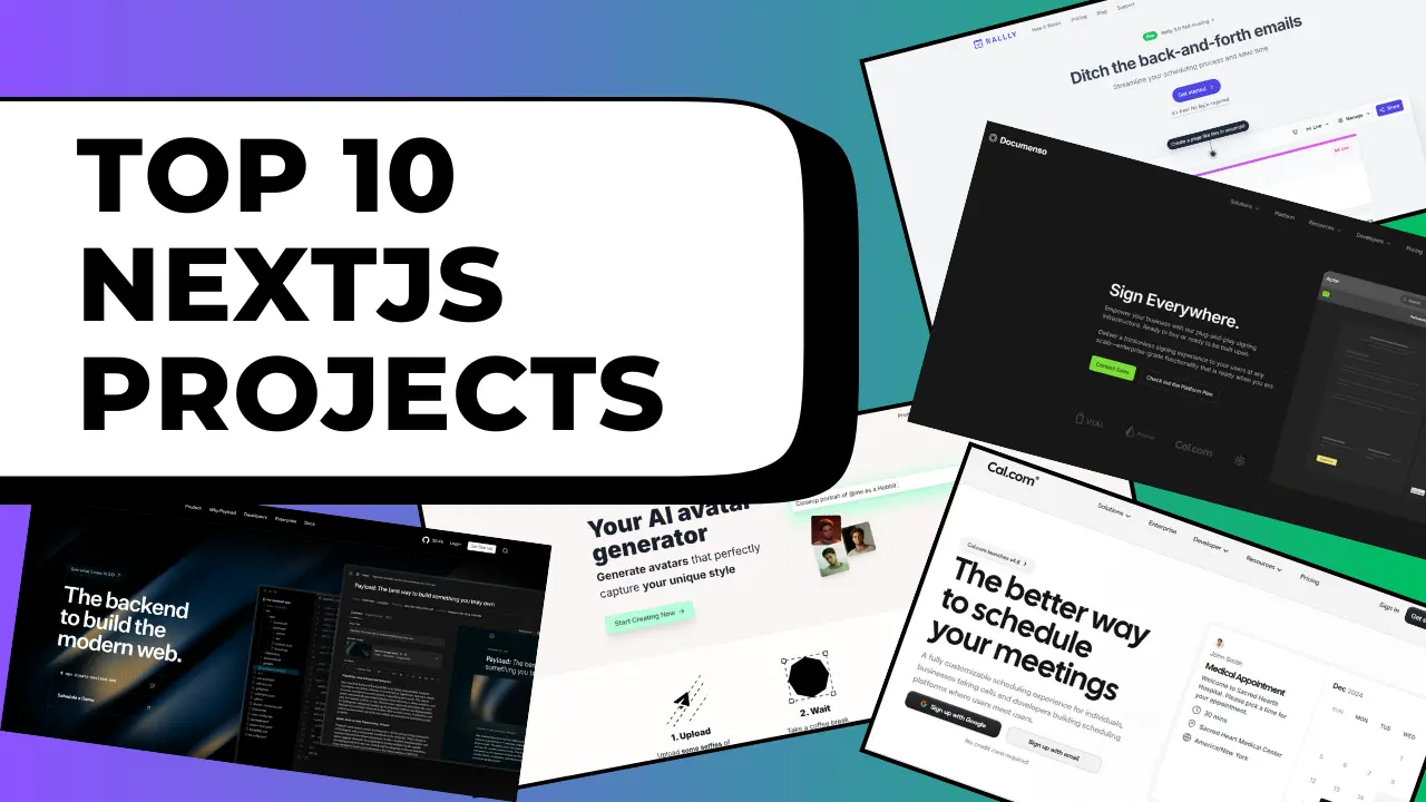 next.js open source projects